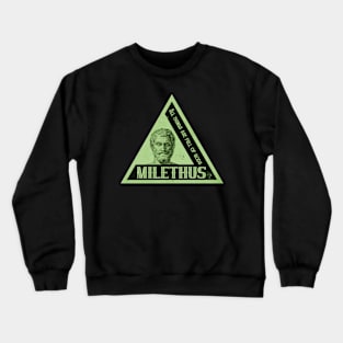 Thales of Miletus Green Crewneck Sweatshirt